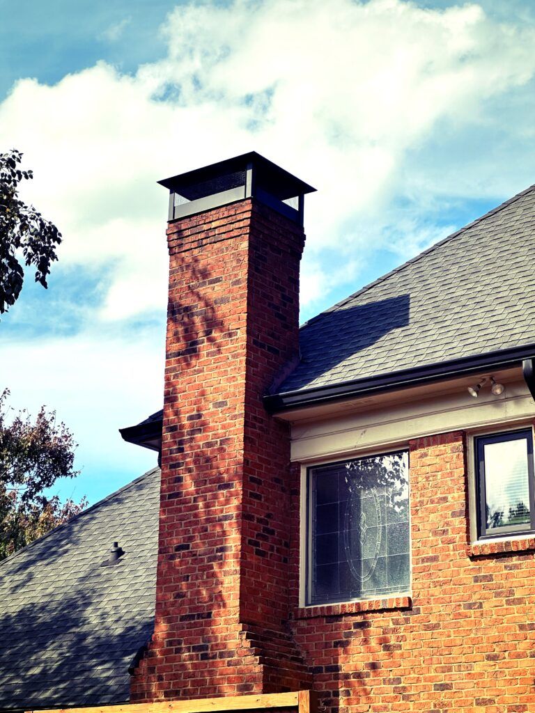 flat top | custom chimney cap | brick chimney