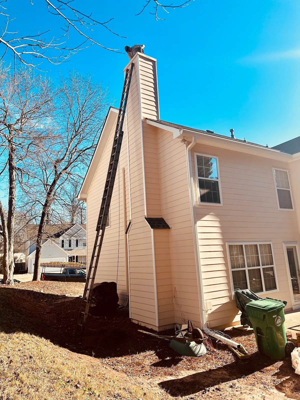 chase cover | custom chase covers | chimney pan installation near me