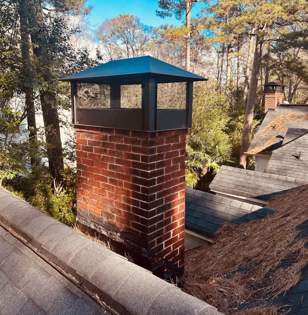 chimney caps atlanta | black galvanized steel | chimney top